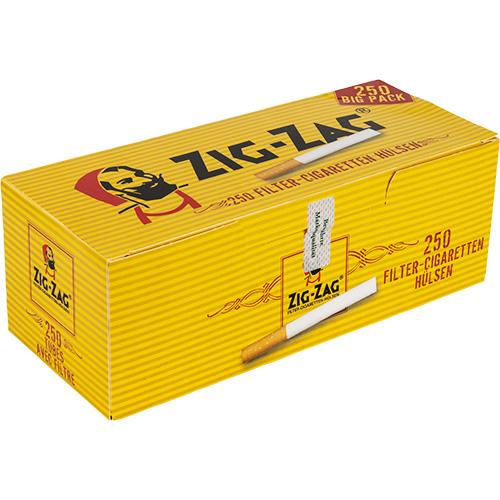 ZIG ZAG Filterhülsen - Packung mit 250 Stück
